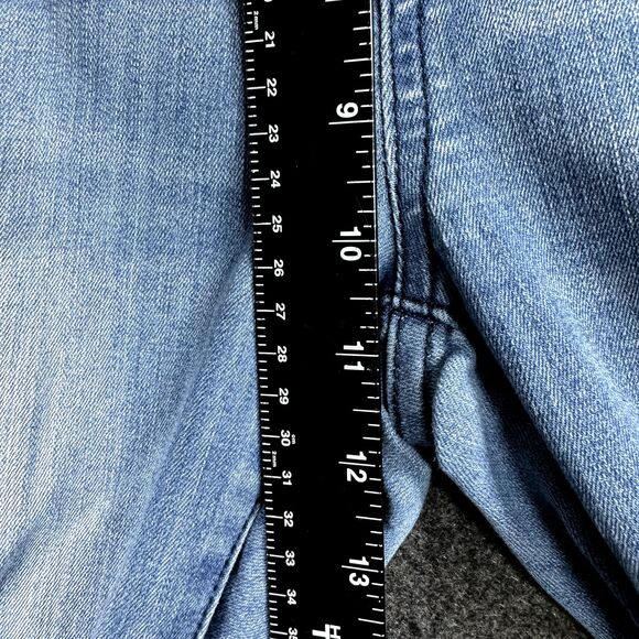 Judy Blue Skinny Fit Pull On Jeans Women's 5/27 Blue Light Wash Raw Hem - Picture 5 of 9